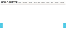 Tablet Screenshot of helloprayer.com